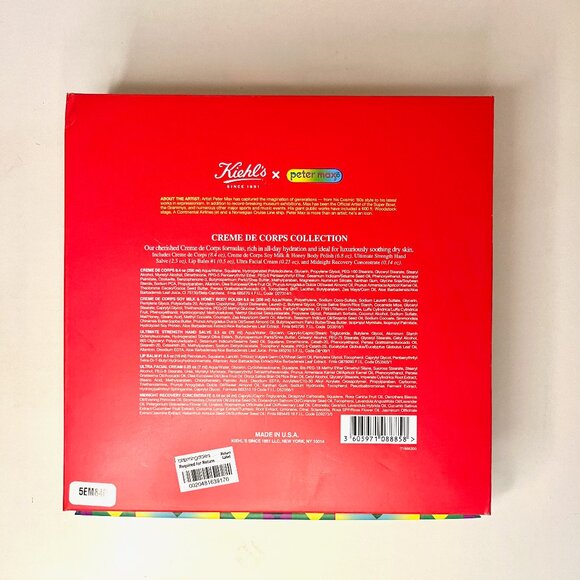2015 Peter Max Art on Kiehl's Cardboard Box * Holiday Promo * Box Only * 9x9x3 - Picture 5 of 6